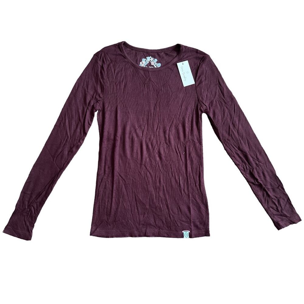 Vera Bradley Burgandy Long Sleeve Top, S